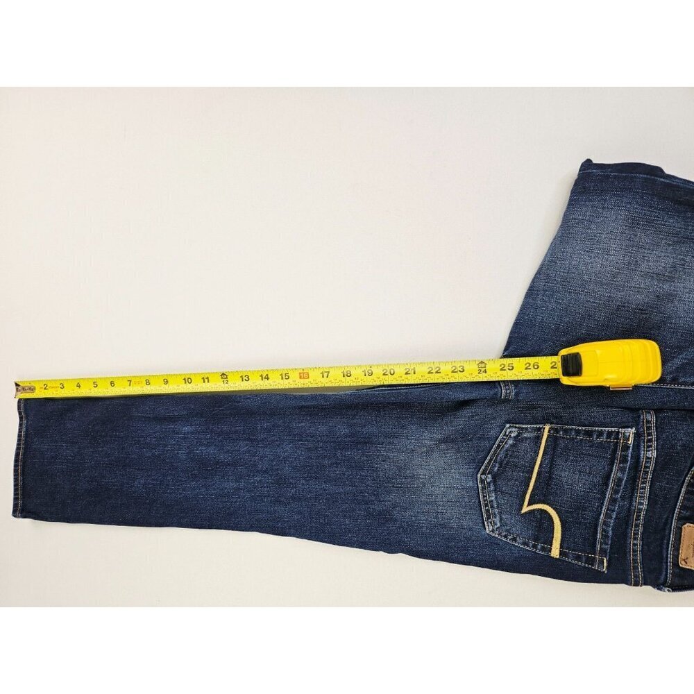 American Eagle Outfitters Size 8 Regular Women 25" Inseam Artist Crop Blue Jeans - Picture 9 of 13